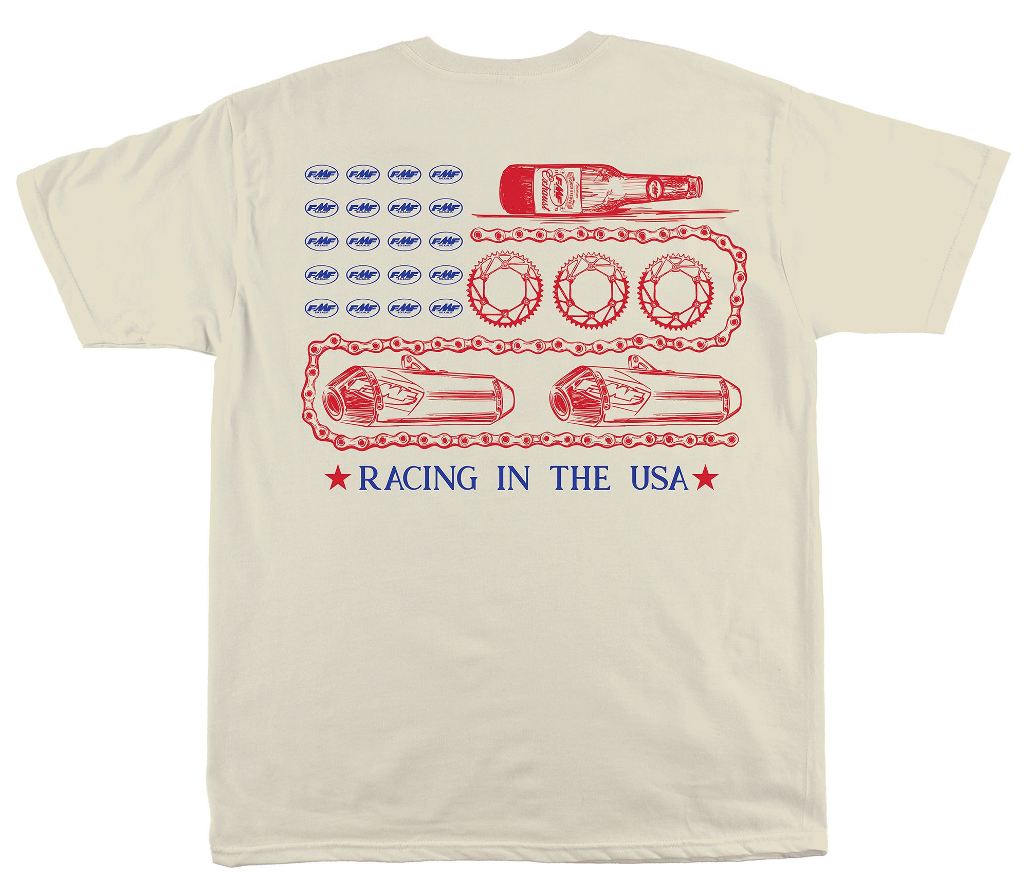 Classic RACING IN THE USA FMF  - đánh giá và giá Streetwear Brand In Usa